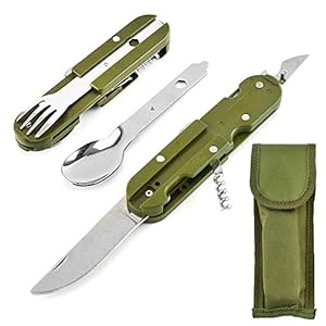 Wasyplsfoi Camping Besteck Set YYDX-221208 5-in-1