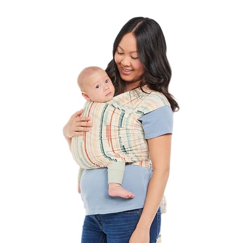 Baby Tula Stretchy Tencel™ Baby Wrap Carrier – Soft Newborn & Infant Wrap Sling, Ergonomic Hands-Free Baby Carrier, Breathable & Adjustable, Eco-Friendly for 8–25 lbs - Geode