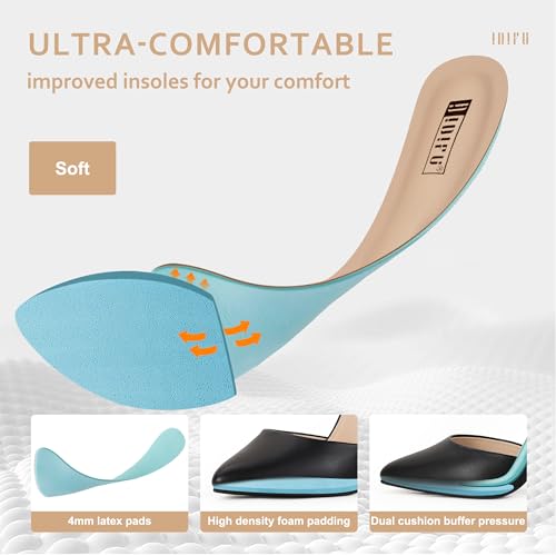 Idifu Women'S In4 Pedazo High Block Heels Pumps Pointed Closed Toe Ankle Strap Dress Wedding Shoes  thumb #3