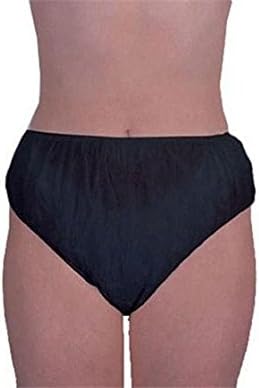 PROFESSIONAL SPA ESSENTIALS DISPOSABLE UNDERWEAR - PANTIES BLACK (PACK OF 100)