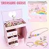 10Pcs Musical Unicorn Jewelry Box for Girls Toys for Age 3, 4, 5, 6, 7, 8 Jewelry Set Kids with Spinning Musical Unicorn Box Birthday Gifts for Toddler Necklace Bracelet Rainbow Pink Christmas Gift #5