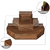 Amazon.com: MOOCA 3-Tier Wood Stair Step Shelf Display Stand with Card ...