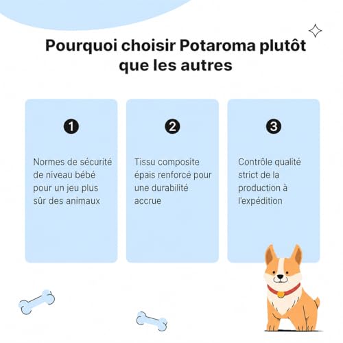 Jouet interactif pour chien idéal pour rapporter et mâcher - 8