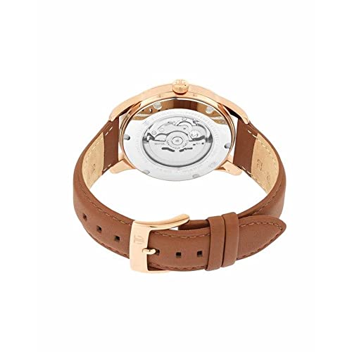 Titan Automatics Silver Dial Automatic Leather Strap Analog Watch for Men-NS90126WL01 - Image 5