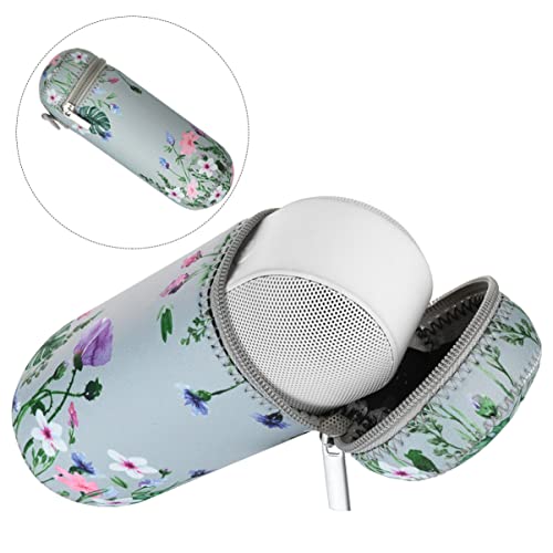 MILISTEN Caixa de alto-falante sem fio com estampa floral, impermeável, sem fio, bolsa de alto-falan