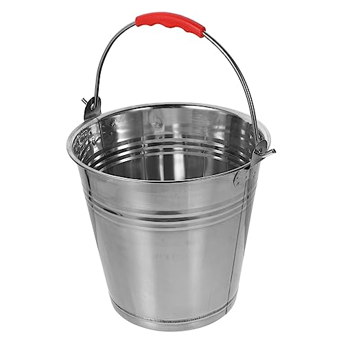 VALICLUD Cubo para Barbacoa De Hierro Asa Cenicero De Hierro para Recipiente para Carbon Patio