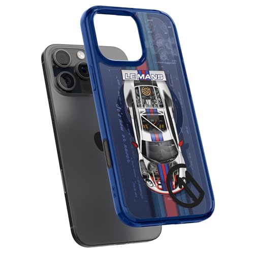 Image of Spigen Ultra Hybrid T MagFit Back Cover Case for iPhone 16 Pro, c11 Collection, MagSafe Compatible, Camera Control Covered, 3D Effect with Hexa-Layer Print - PC+TPU | Le Mans