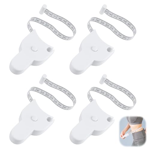 Set de 4 cintas métricas retráctiles para medir cuerpo