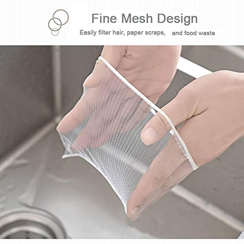 200 Pcs Sink Strainer Bag, Disposable Mesh Sink Strainer Bags For Kitchen And Bathroom, Suitable For All Sizes Of Sinks, White #TOP3