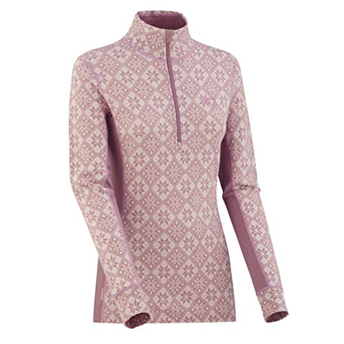 Kari Traa Women's Rose Base Layer Top - Half Zip 100% Merino Wool