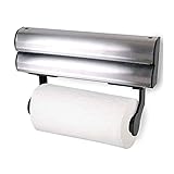 ⭐ MATERIALES DE ALTA CALIDAD: Elaborado con acero inoxidable y plástico de polipropileno resistente y duradero en los laterales. Diseño minimalista con acabado mate brillante. Las cuchillas para el aluminio y el film son extremadamente resistentes, obteniendo así un corte rápido y perfecto de la proporción que necesite.