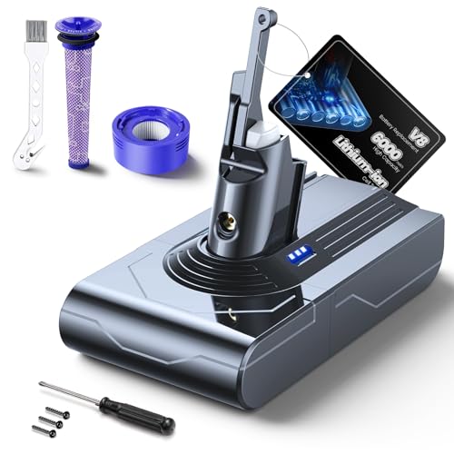 Lestele Bateria para Dyson V8 6000mAh Batería