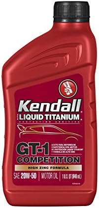 Kendall 1074969-12PK Liquid Titanium (GT-1 Competition with 20W50-1 Quart)
