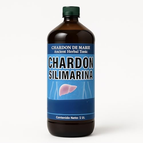 Generic - 1,000ML Chardon de Marie Juice Tonic Jugo De Silimarina Milk Thistle 1 Liter 33.3Fl Oz Herbals Deep Lung Support Tonic, Herbal Formula for Respiratory Health, Clear Breathing, Bronchial Congestion