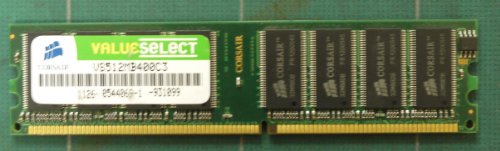 CORSAIR DDR_512MB_PC3200_non-ECC_184pin_Unbuffered_CL3 VS512MB400C3