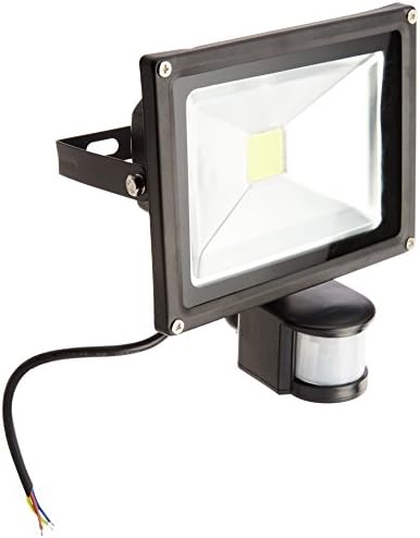 Premium Motion Sensor LED Security Light by WattEDGE - 20w Super Bright White 6000k Flood Light - IP65 Waterproof Outdoor Spotlight Lamp - Eco Friendly Low Power Consumption