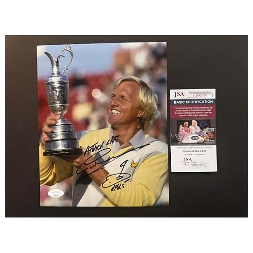 Signed Golf Legend Greg Norman Photo