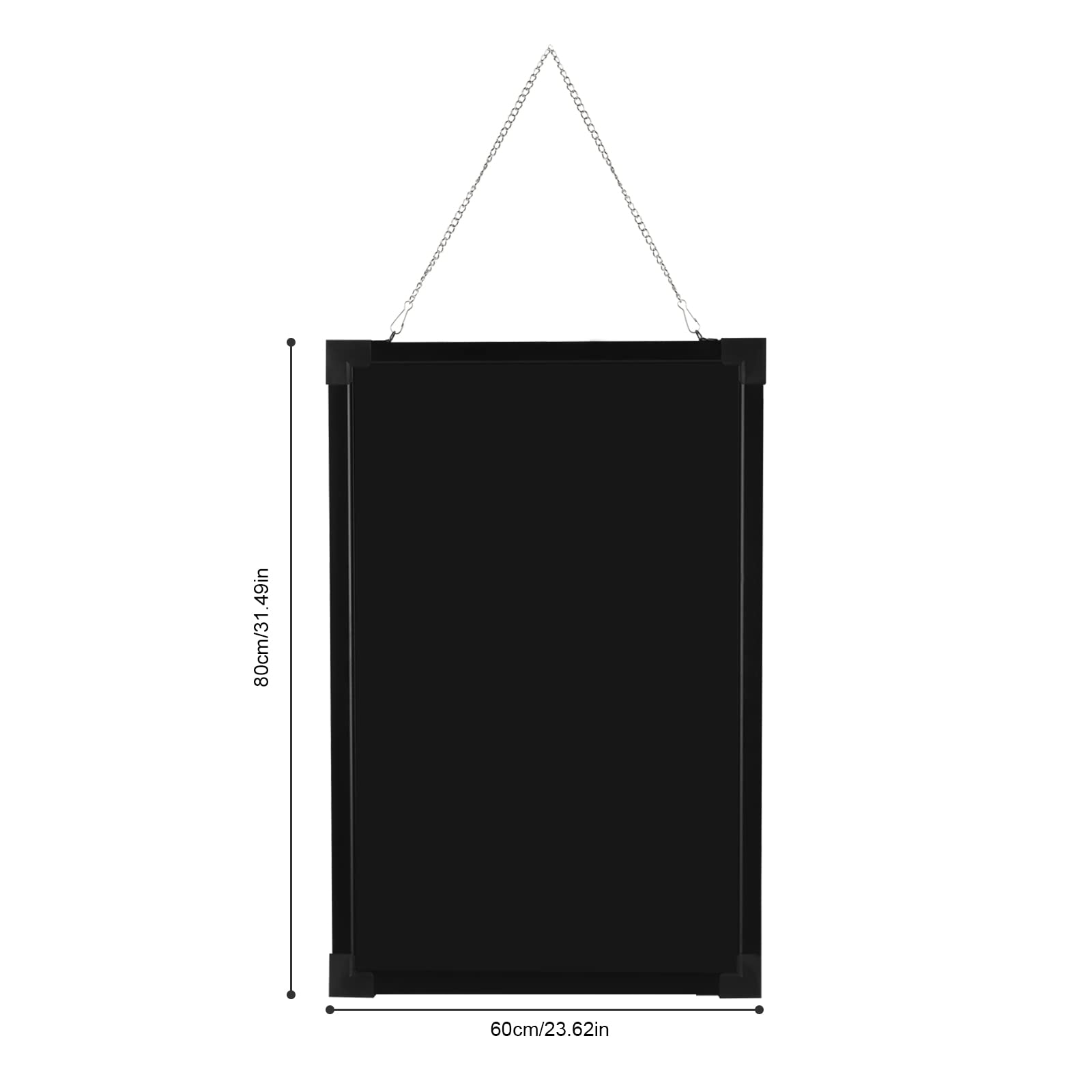 Lavagna a LED con immagini pubblicitarie, 60 cm x 80 cm, con telecomando e penne al neon, design fai da te, per negozi, ristoranti e case