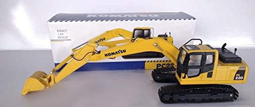 Miniatura 5 de para Komatsu pc220-8 Excavadora hidráulica con pistas de metal 143 DIECAST Modelo acabado coche camión