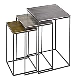  Lambert Beistelltisch mittel Quadrat Nickel H50-30cm Highlight 2020 60040356