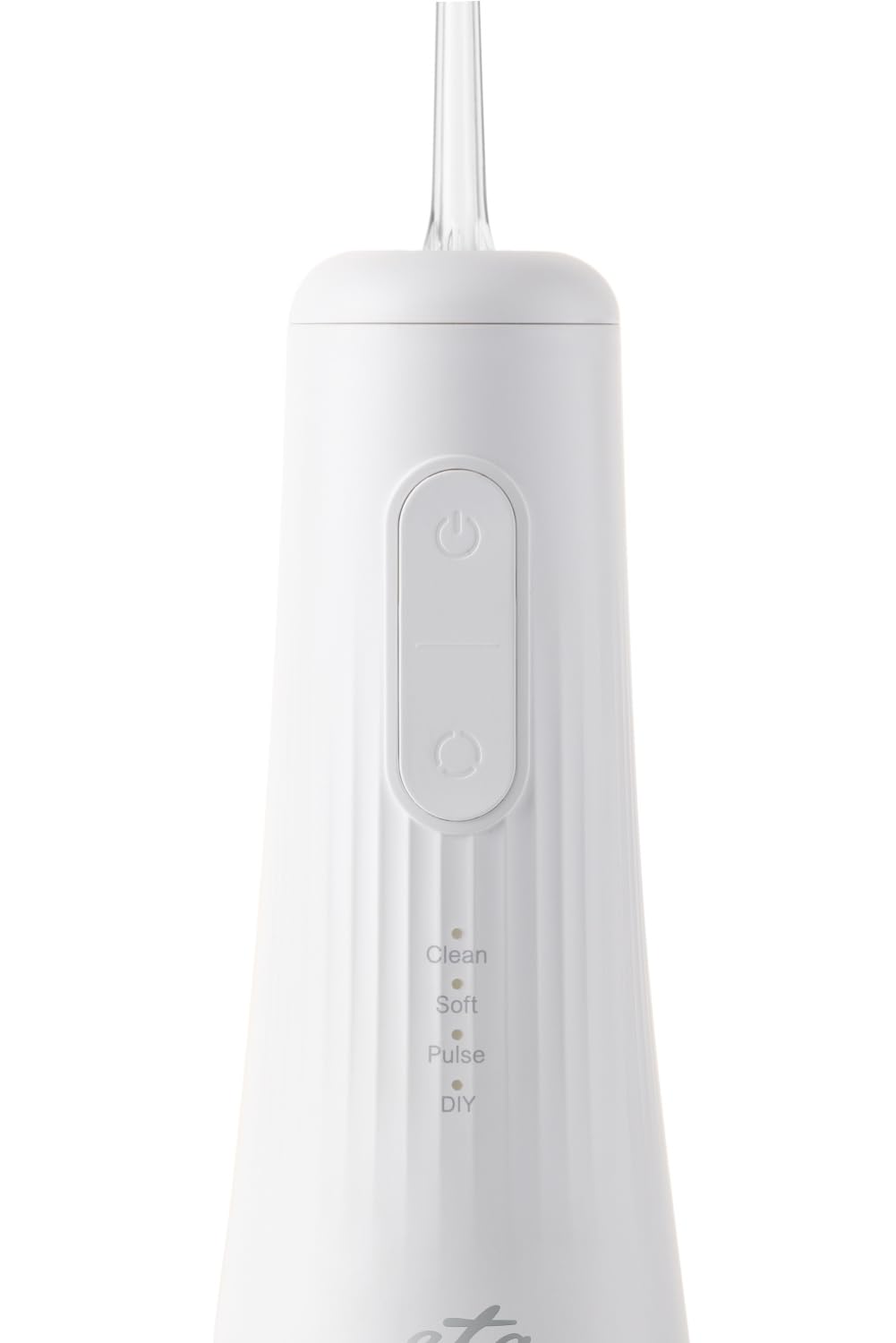 ETA Irrigador bucal AquaCare II, 4 modos y 3 boquillas, batería de iones de litio de 50 min, depósito de agua de 250 ml, IPX7, resistente al agua, recargable por USB, color blanco