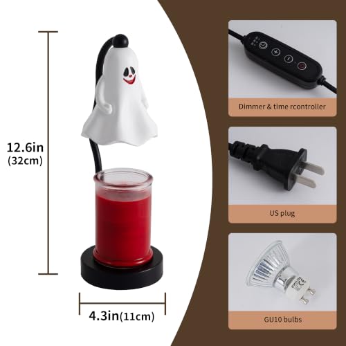 OWBEFERY Ghost Candle Warmer Lamp, Halloween Decor - image 7
