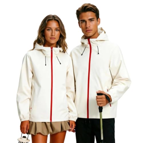 Veste de pluie imperméable et coupe-vent à séchage rapide avec fermeture éclair
