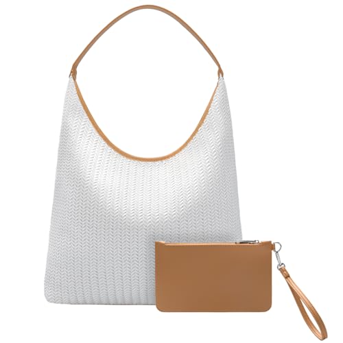 Bolso Tote Tejido Trenzado Para Mujer miniatura 1