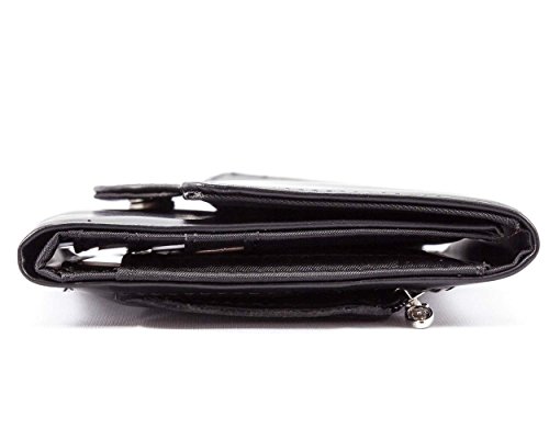 Image of Big Skinny Women's Trixie Leather Tri-Fold Slim Wallet, Holds Up to 30 Cards