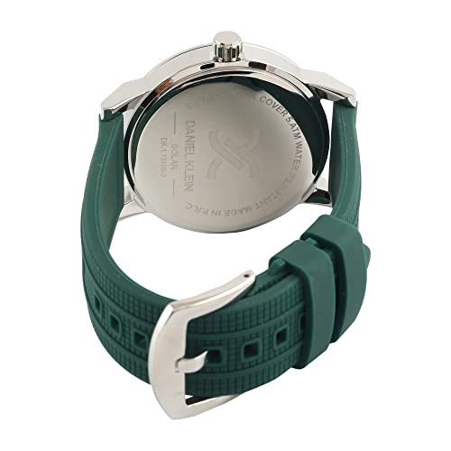 Image of DANIEL KLEIN Analog Green gey White Dial Men's Watch-DK.1.13198-3