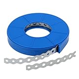 Heavy Duty Perforated Metal Strapping, Galvanized Pipe Hanger Strap for Duct, Pipe, DIY & Construction - Strong, Flexible, Easy to Cut, Rust-Resistant