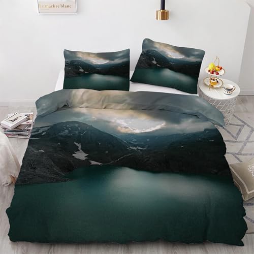 Housse de couette microfibre douce 240x260 avec fermeture éclair pratique