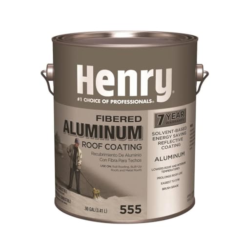 Henry Company He555042 Fibered Aluminum Roof Coating, Gallon (Pack of 4)