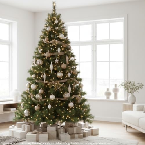 RS Trade Künstlicher Weihnachtsbaum 1101 Colorado 270 cm in Grün mit Metallständer, Christbaum künstlich, Kunsttannenbaum, Klappsystem… – Ansicht 2