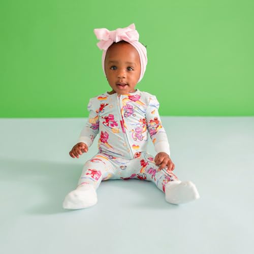 Image of Posh Peanut Girls Convertible Baby Sleepers, Toddlers Footless Pajamas | True To Size Fit With 2-Way Zipper, Convertible Mittens /Footies With Grips, Tagless Gentle Comfort, Easy Care Wash