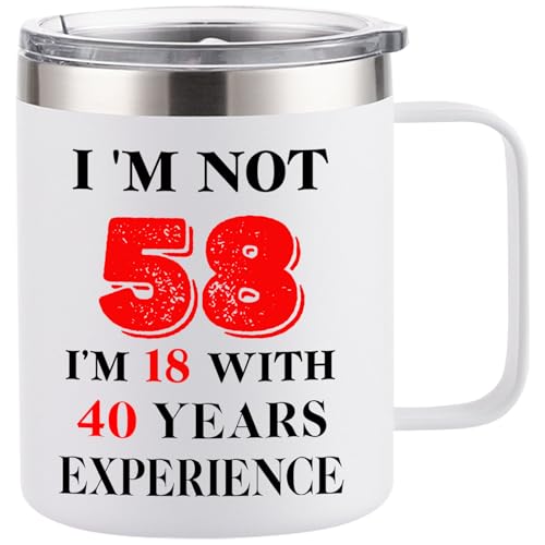 Born 1968 58th Birthday Gifts Stainless Steel Mug for Women Men Her Him