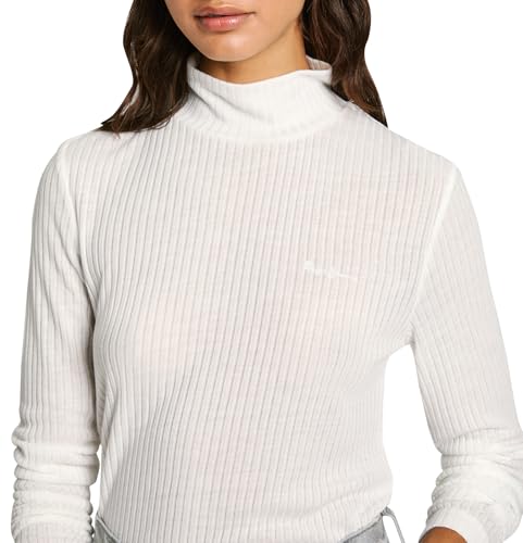 Pepe Jeans Flory T-Shirt, Bianco (Mousse White), L Donna - 3