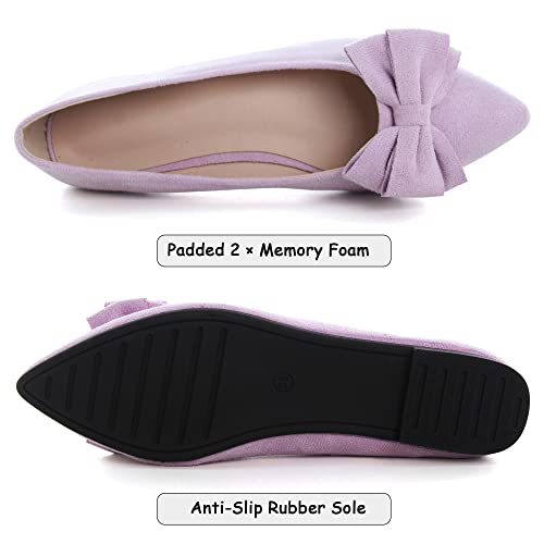 Image of Dear Time Women's Ballet Flats Dress Ballet Shoes Slip on for Office Work Comfortable Shoes