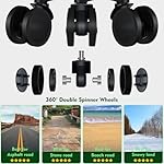 Carry On Luggage 22x14x9 Airline Approved, PC Lightweight luggage with Spinner Wheels, 20 Inch Hardside Carry-On luggage with TSA Lock Rolling suitcase for Women - Image 5