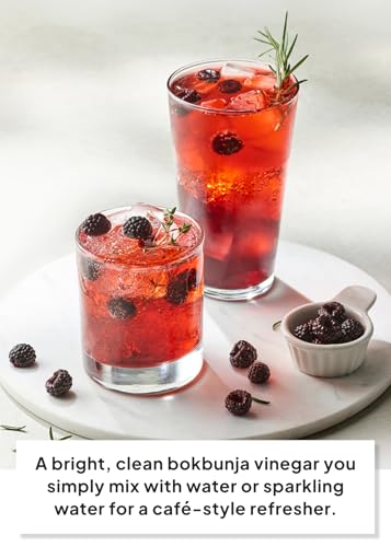 Korean Food O’Food Hongcho Black Raspberry Vinegar Drink 30.4 fl oz (900 mL) | Premium Korean Fruit Vinegar Beverage – Mix with Water, Sparkling Water or Smoothies | Made in Korea - Thumbnail 2
