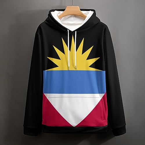 Fattyeery Mens Pullover Sweatshirts Barbados Flag Hoodie Sweatshirts for Adult Sweater Casual Unisex Sweatshirt3