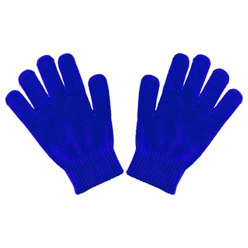 Motique Accessories Ladies Gloves Magic Knit Gloves for Women Royal Blue