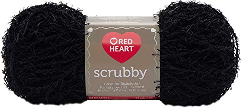 Image of Red Heart Scrubby Yarn - Black