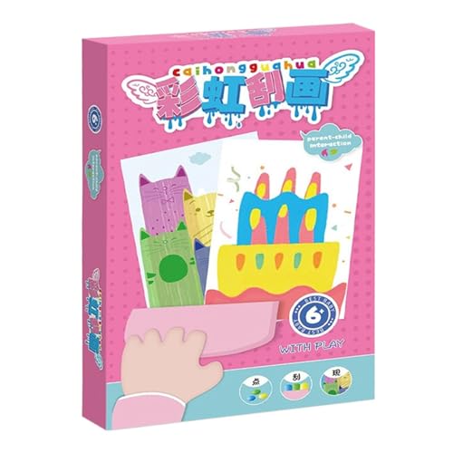 Kit d'art avec grattoir et kits de travaux manuels révélés par pression contre l'ennui
