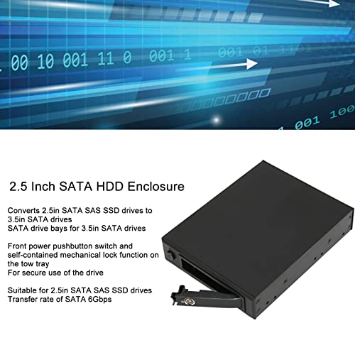 Enclosure para disco duro 2.5 pulgadas con función de bloqueo mecánico miniatura 6