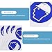 Cabilock 5 Sheets Helmet Wearing Decals - Hard Hat Required Adhesive Safety Warning Stickers for Machinery Construction Sites Industrial Caution Workplace