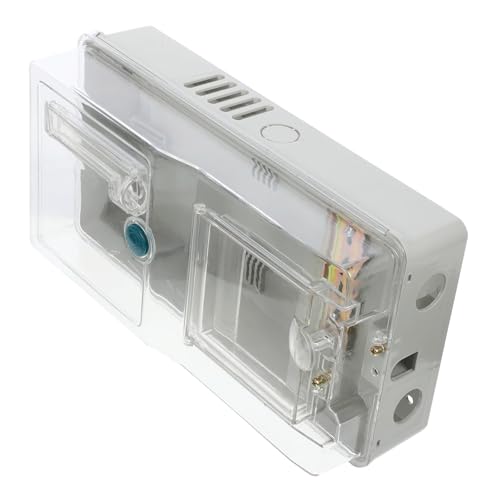 Homoyoyo Caja de Protección para Contador Eléctrico Exterior Transparente Resistente UV con Panel Frontal Inspección Rápida y Material Plástico Duradero Antigolpes Fácil Limpieza