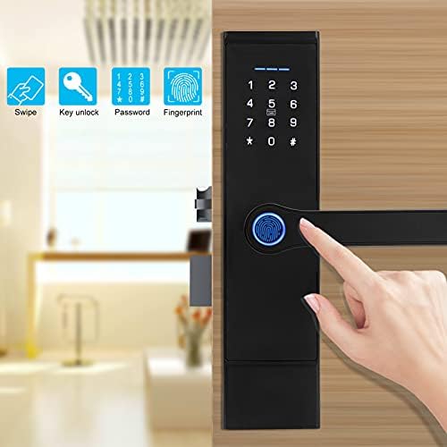 Fingerprint Smart Lock, Keyless Entry Door Lock, Touchscreen Smart Door Lock with Password | IC Card | Tuya Smart Door Lock