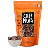 Oh! Nuts Pecans Dry Roasted Unsalted - Kosher, Oil-Free, All Natural Pecans - For Baking, Snacks, Salad, Dressing - Packed in 1 LB Resealable Bulk Bag