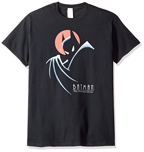 DC Comics Men's Batman The Animated Series Behind The Cape T-Shirt